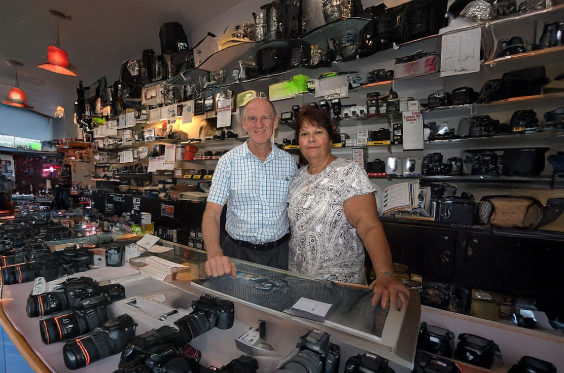 Behind the counter at Pasco Camera through the years